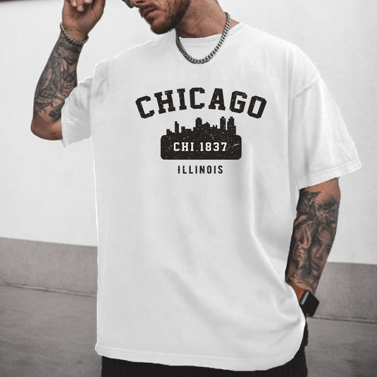 Chicago 1837 Men's White T-shirt