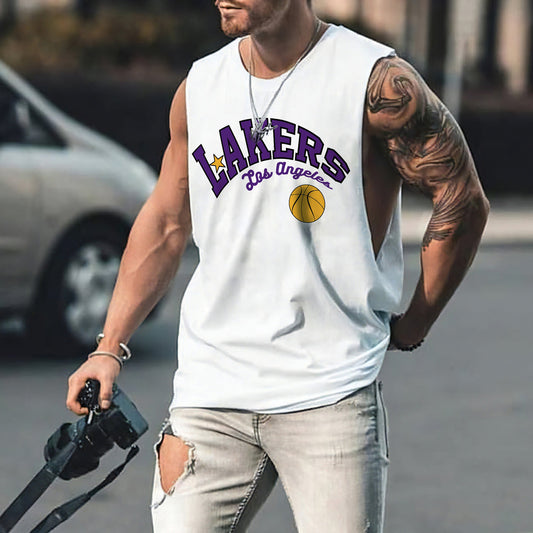 Lakers Men's Summer Streetwear Tank Top