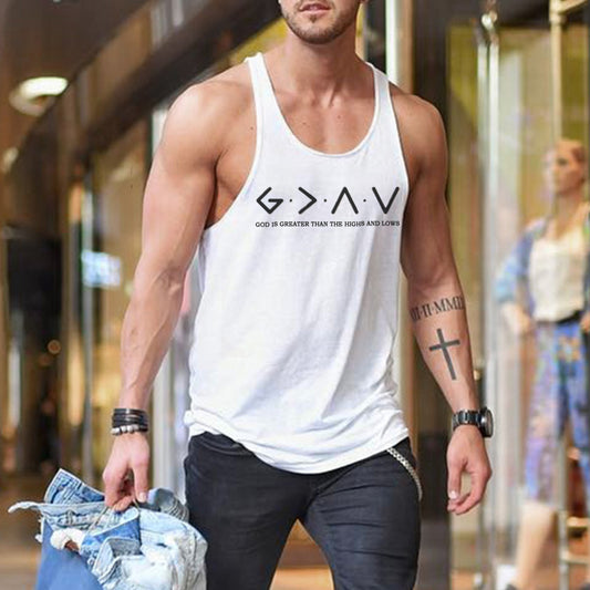 God Is Greater Than The Highs And Lows Men's Tank Top-A