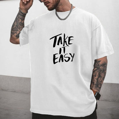 Take It Easy Men's Casual T-shirt 230g Big & Tall