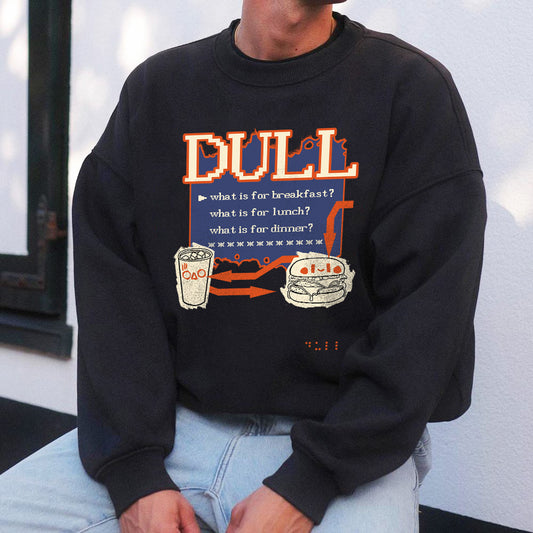 Burger and Drink Men's Printed Sweatshirt