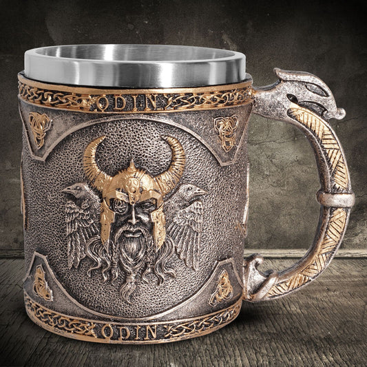 Odin and Raven Design Stainless Steel Mug