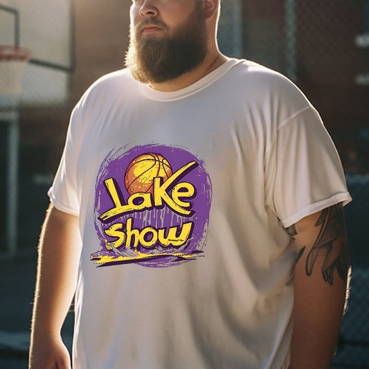 Lake Show Graphic Print Men's T-Shirts Big & Tall