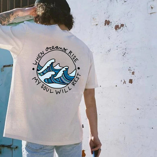 The Great Ocean Waves Men's Cotton T-Shirt