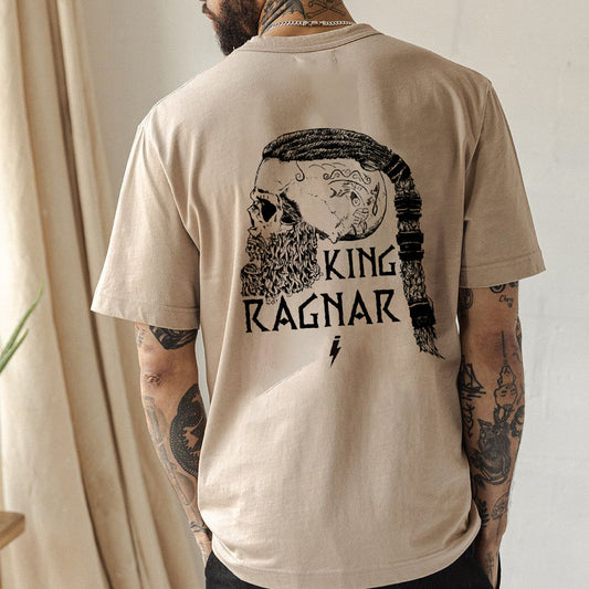 King Ragnar Ancient Viking Era Men's Cotton T-shirt
