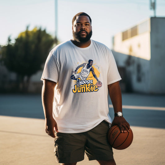 Sport Lover Basketball Player Men's Cotton T-Shirts Big & Tall