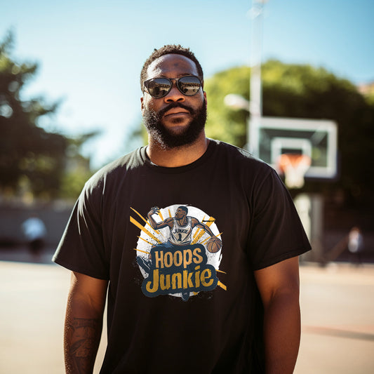 Hoops Junkie Basketball Player Men's T-Shirts Big & Tall