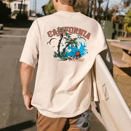 Californian West Coast Beach Vibes Men's T-Shirt