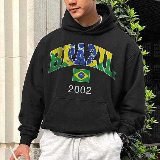 Brazil 2002 World Cup Champions Men's Fashion Hoodie