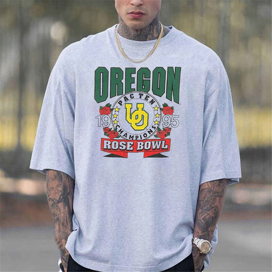 Oregon Rose Bowl Print Men's Short Sleeve Men's T-Shirt